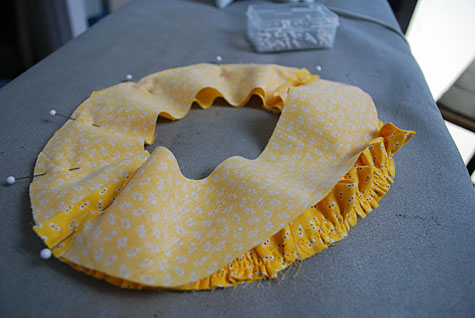 Baby sunhat with ruffles and ties free sewing pattern and DIY tutorial