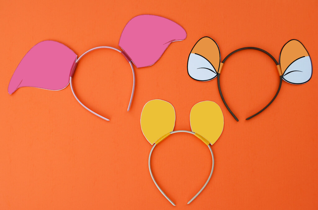 DIY Winnie The Pooh Ears, Piglet Ears, Tigger Ears ...