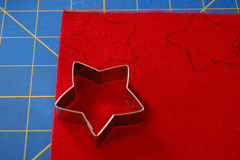 Merriment :: Fourth of July felt and button star napkin rings by  Kathy Beymer