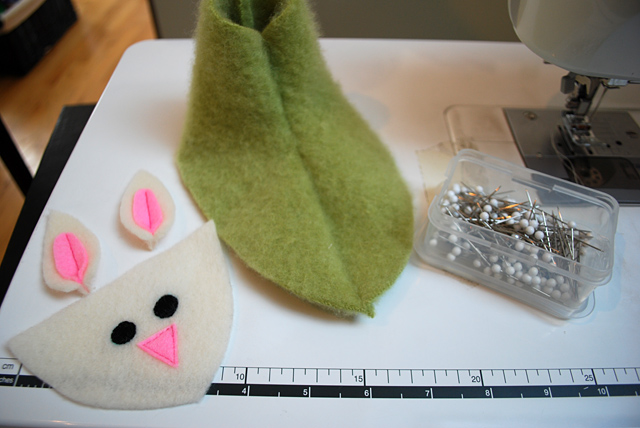 Kid's felted wool bunny slippers free sewing pattern recycled craft ideas