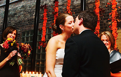 winter wedding altar decorations