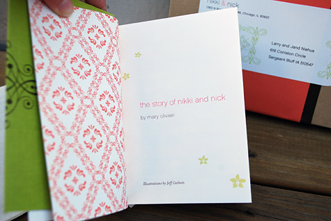 Making the wedding book gave the couple a fabulous opportunity to tell their