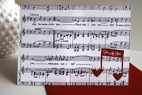 Valentine Wedding Decorations on Valentine   S Day Card From Vintage Sheet Music  Free Printable