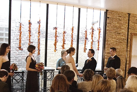  a seasonally stunning backdrop to our candlelit ceremony Wedding Decor 