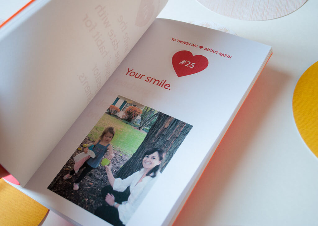 50 Things We Love About You Book 50th Birthday Diy Gift Idea Merriment Design