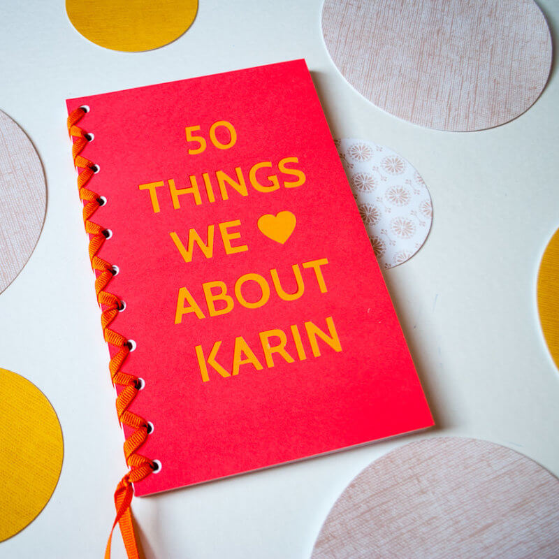 50th birthday gift ideas: DIY handmade book