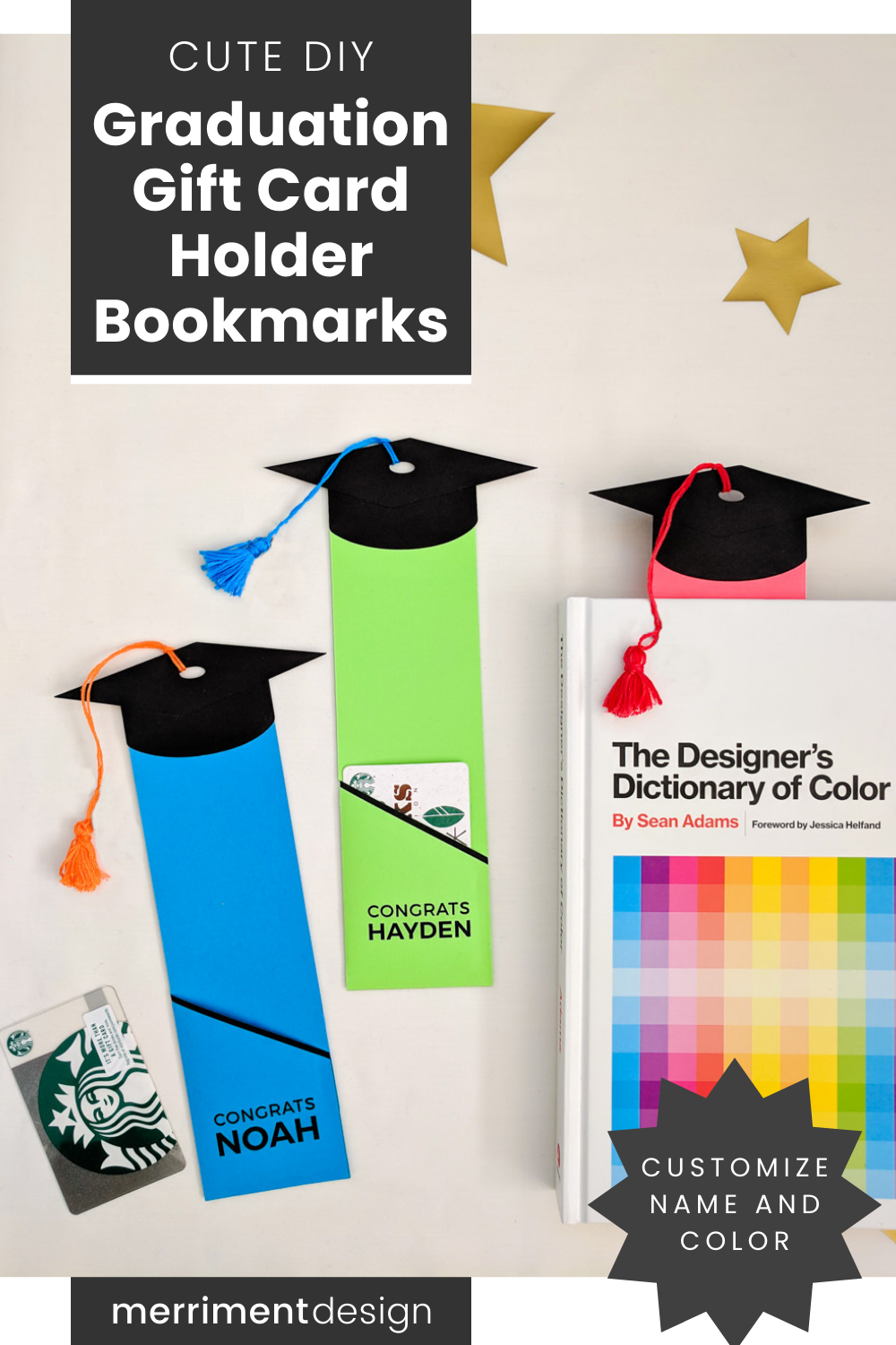 Graduation gift card holder free printable template