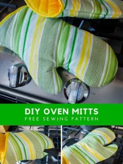 DIY oven mitts free sewing pattern