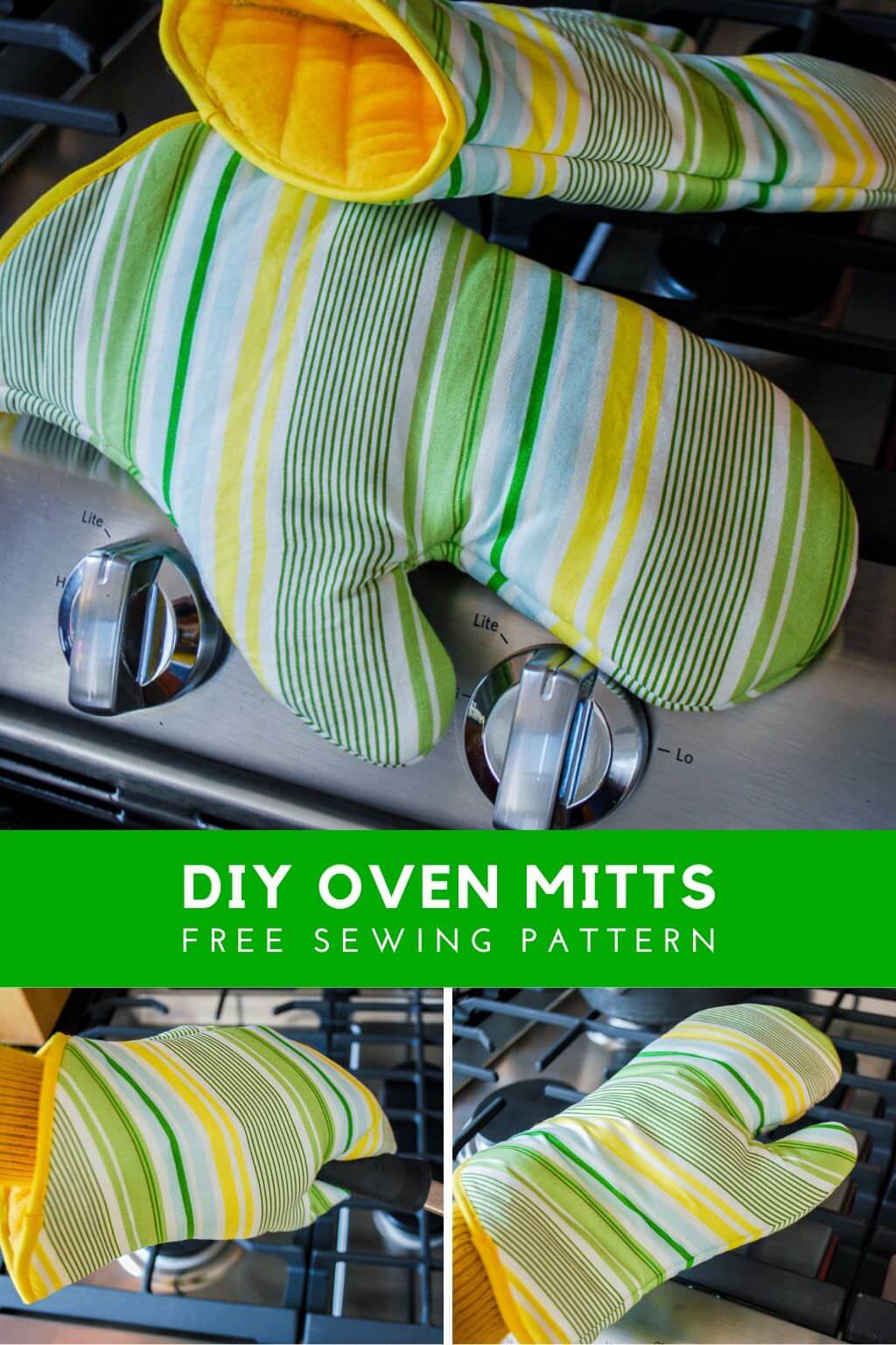 DIY oven mitts free sewing pattern