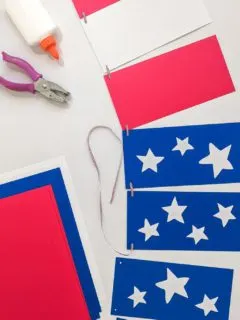 Patriotic Patriotic American flag banner DIY