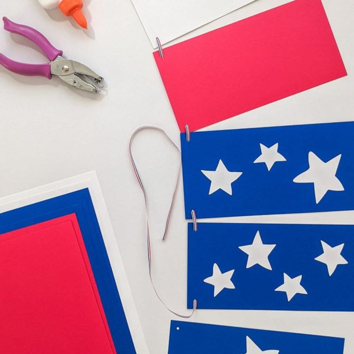 Patriotic Patriotic American flag banner DIY