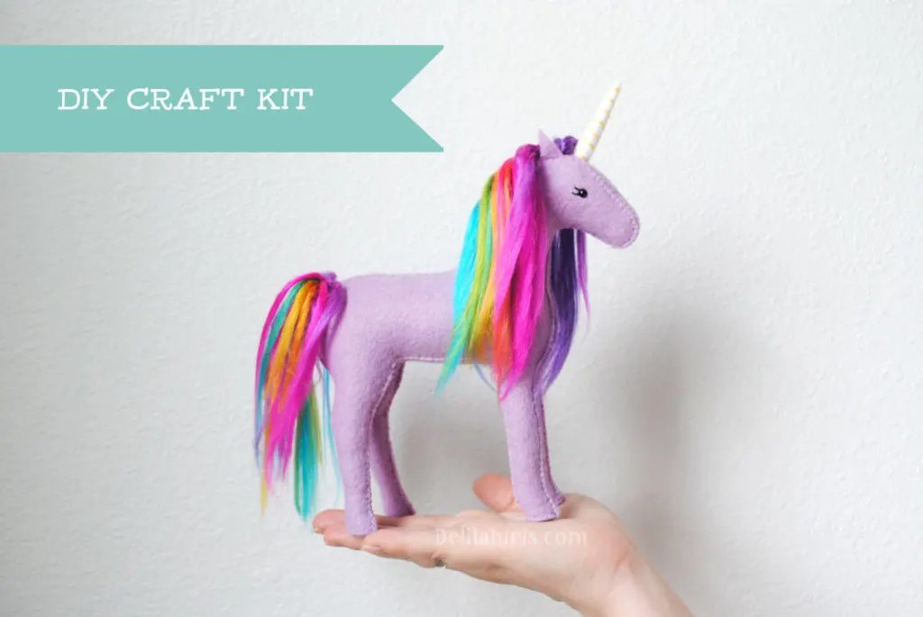DIY unicorn stuffed animal craft kit