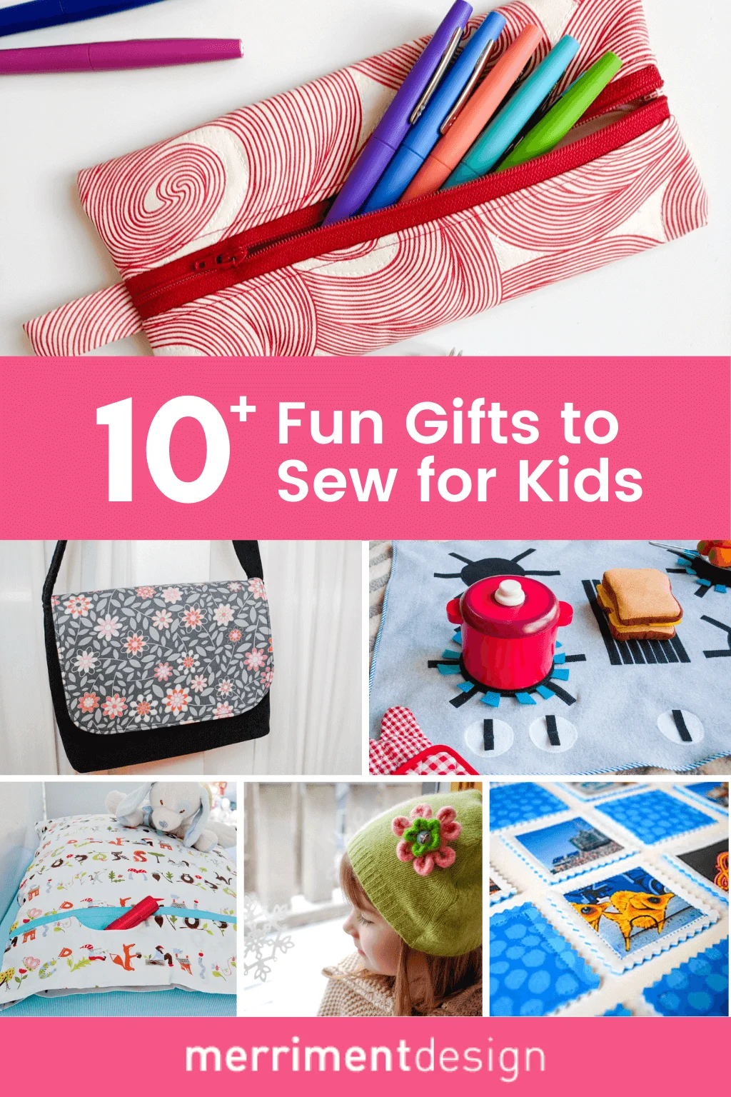 Fun DIY gifts to sew for kids - quick, easy, cute ideas to sew Fun DIY gifts to sew for kids