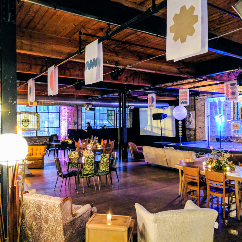 Gala decorations at Salvage One Chicago