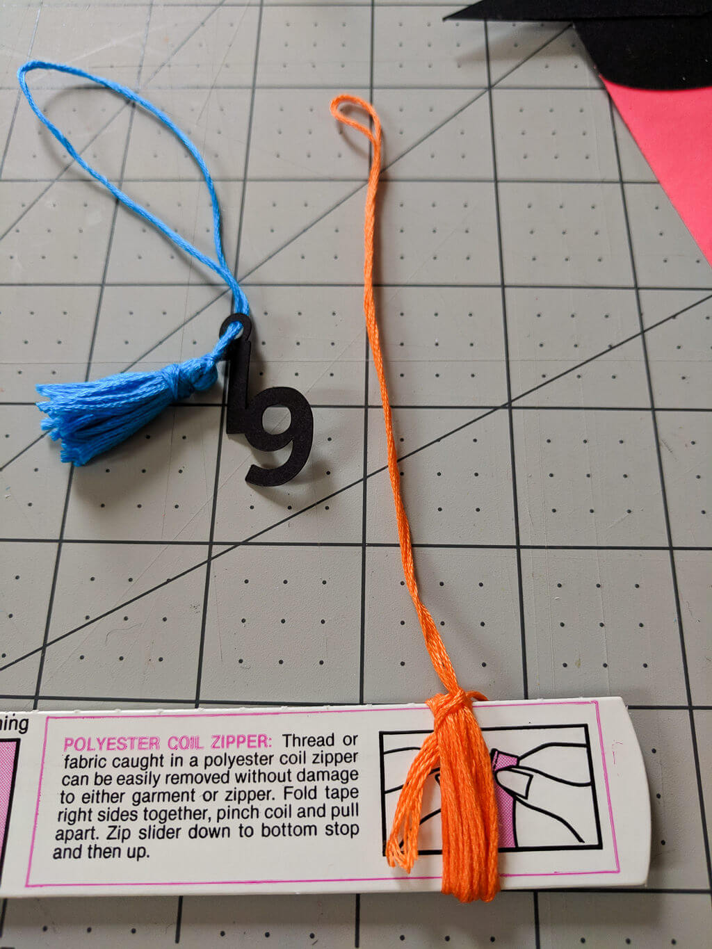 Making DIY tassels from embroidery floss