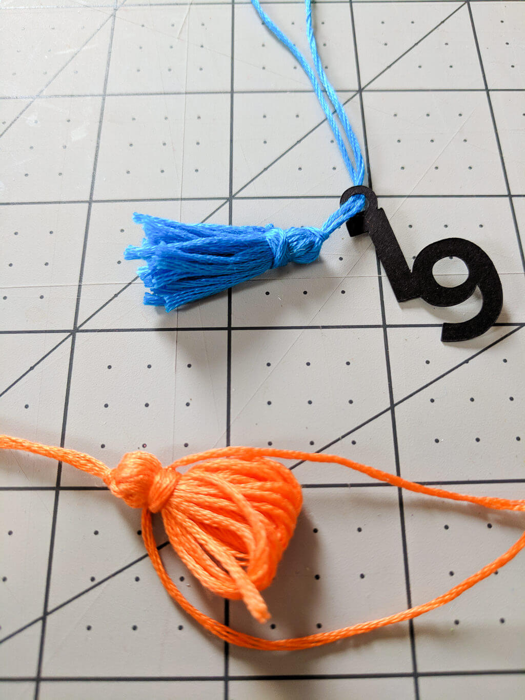 Making DIY tassels from embroidery floss