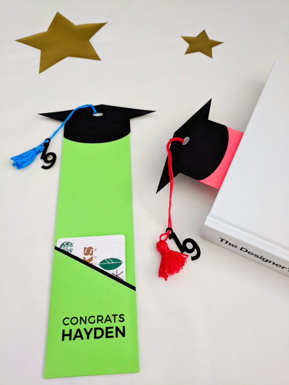 Graduation Gift Card Holder Bookmark Free Printable Template To DIY 