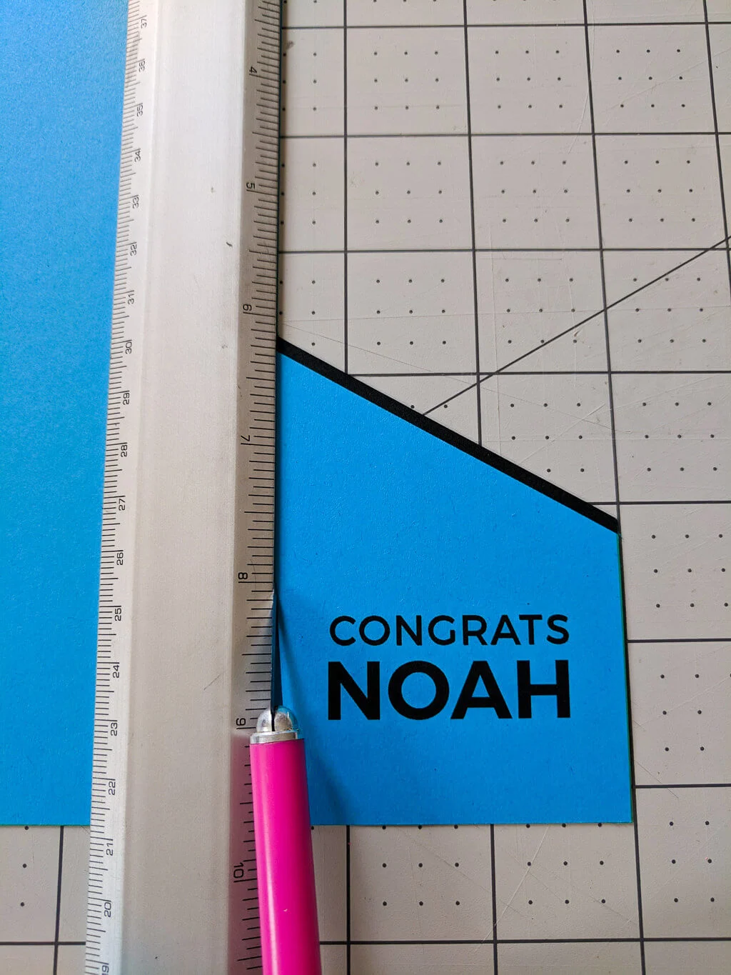 How to score paper with a ruler and craft knife