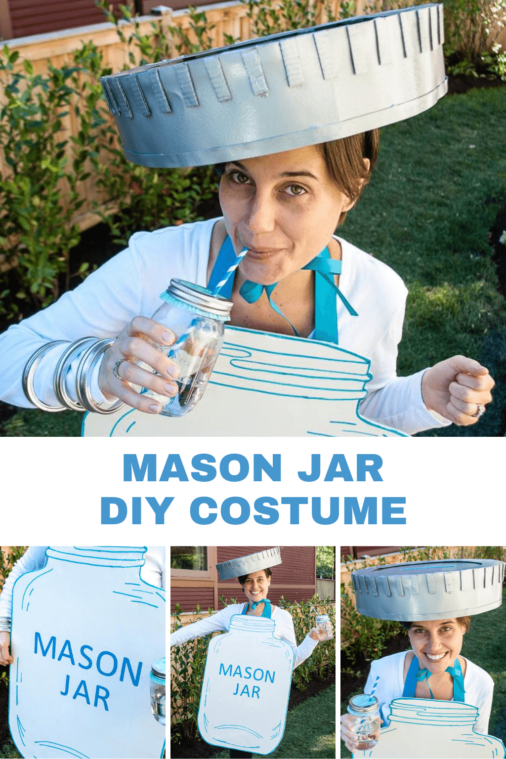 Mason Jar with Lid creative DIY Halloween Costume Idea for Women