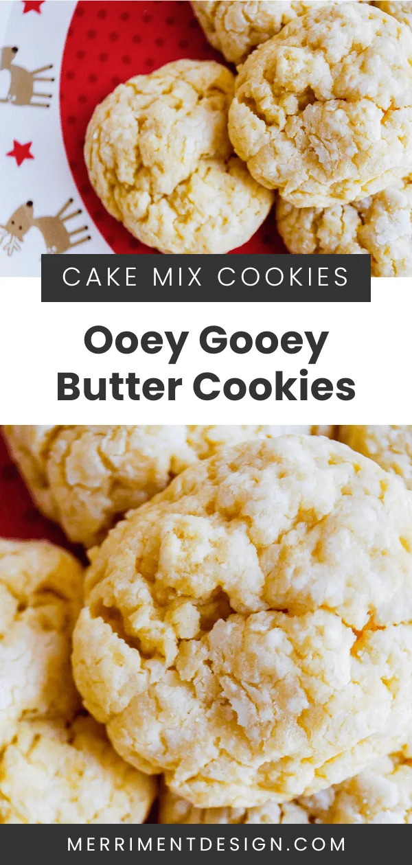 Ooey gooey butter cookies recipe - cake mix cookies