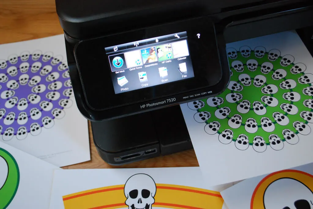 Printing Halloween party decorations