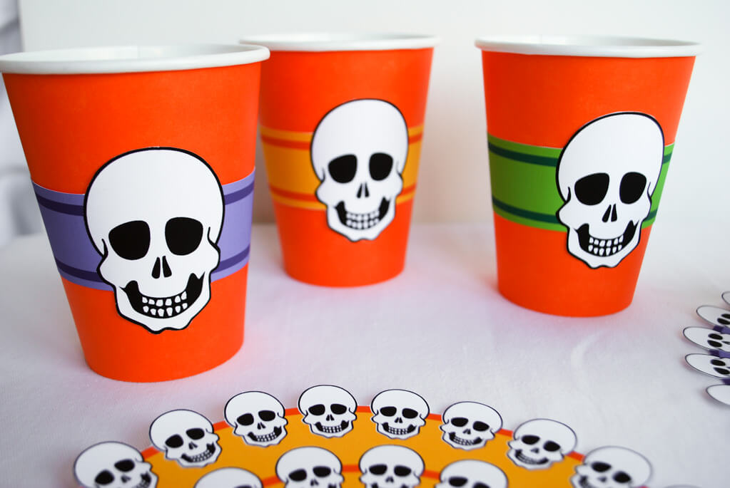 DIY Skeleton Cups