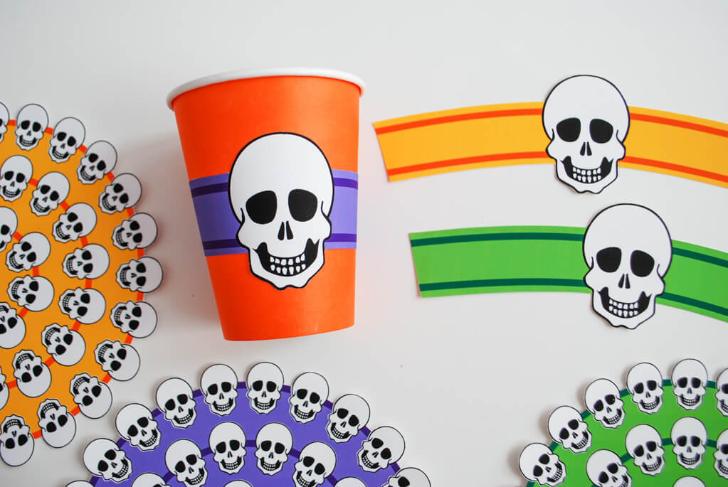 DIY Skeleton Free Printable Halloween Party Decorations