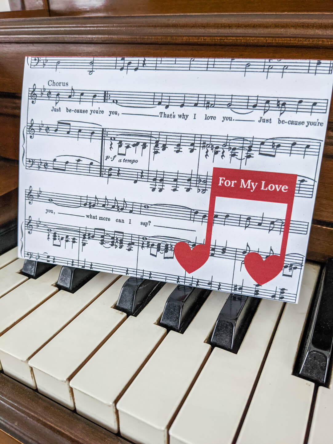 Printable Music Vintage sheet music for piano