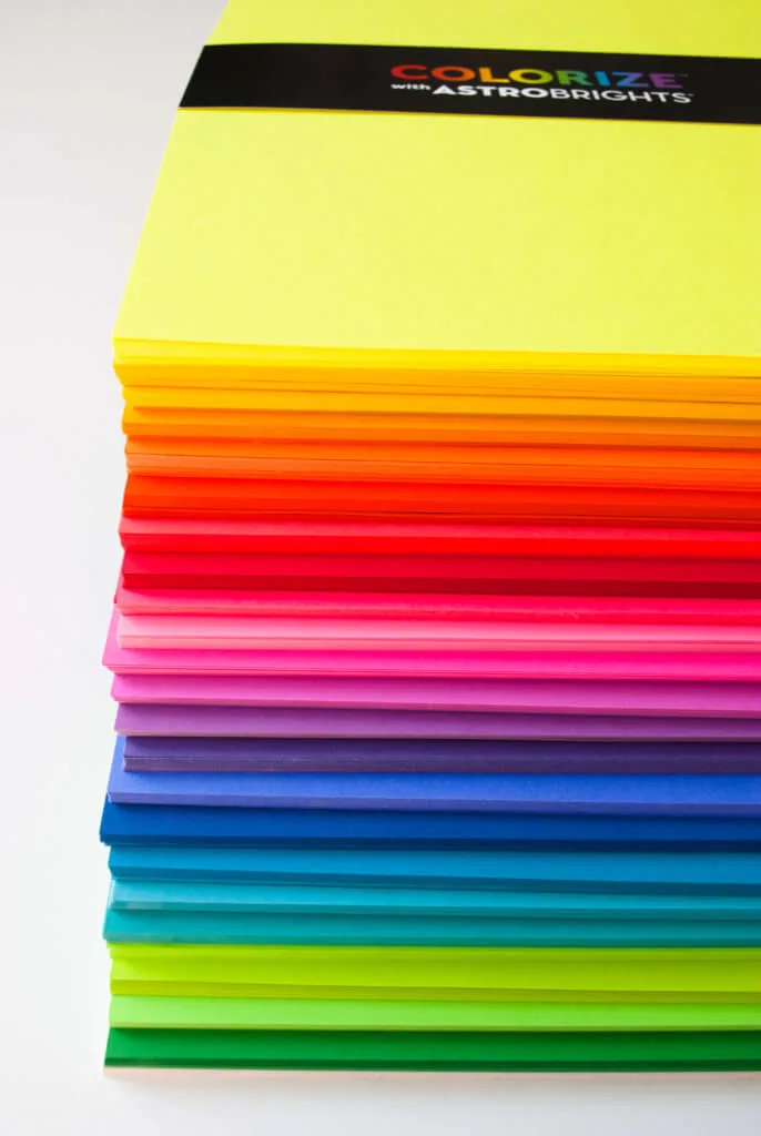 25 colors of Astrobrights Papers