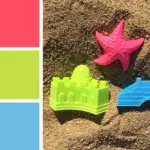 Beach toys color palette inspiration