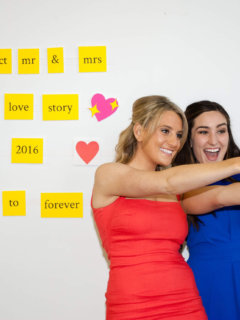 Best Wedding Wishes Photo Booth Backdrop - what a fun and interactive wedding photo booth idea