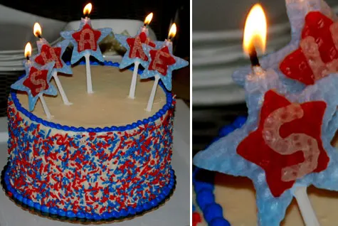 Merriment :: Beeswax cookie cutter personalized birthday candles by Kathy Beymer