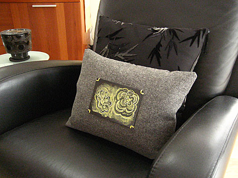 Merriment :: Chalkboard pillows by Kathy Beymer