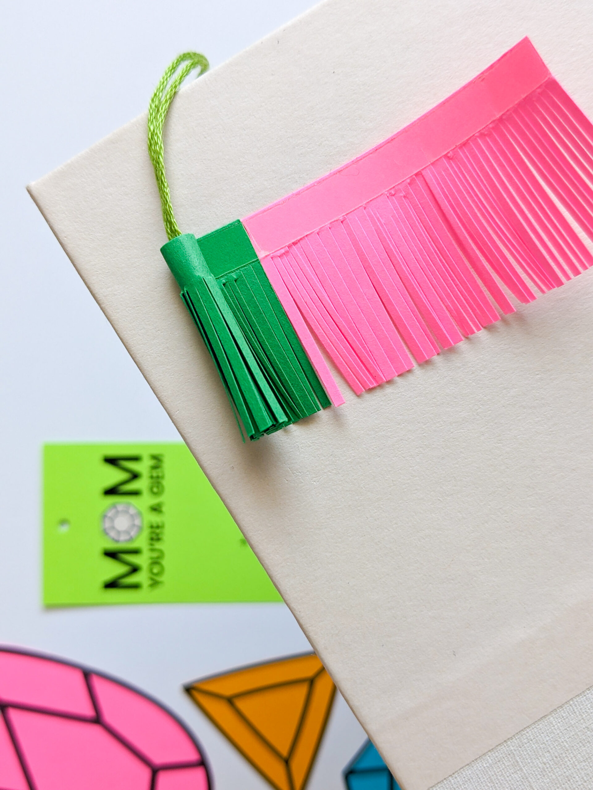 How to make a tassel for a bookmark out of paper