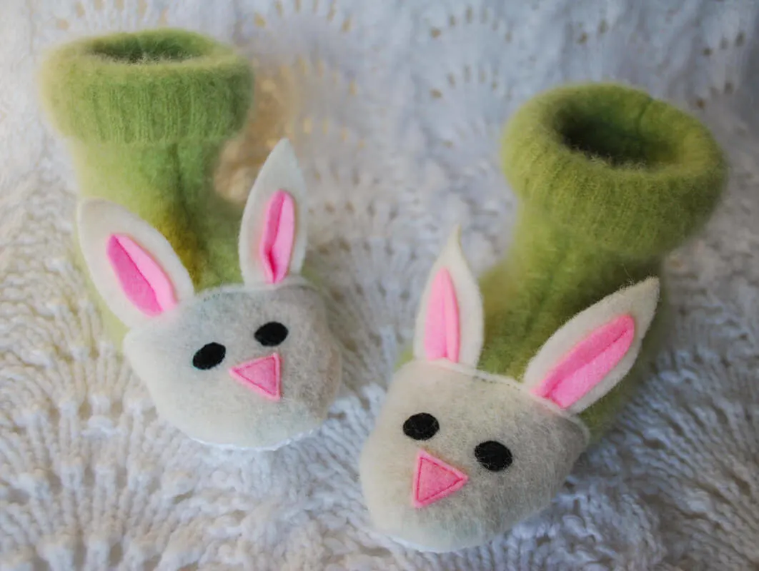 Children's Home Cotton Slippers Rabbit Non-slip Indoor Warm In