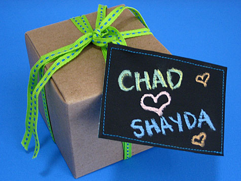 Chalkboard gift tags