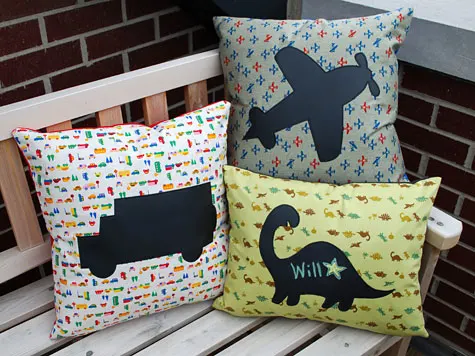 Merriment :: Chalkboard pillows by Kathy Beymer