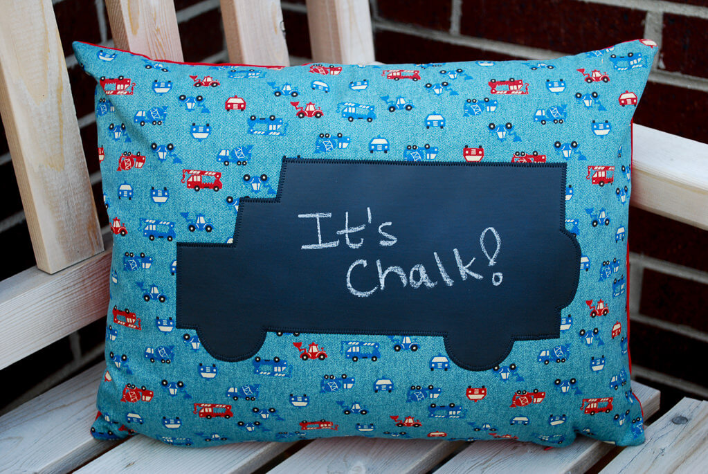 DIY chalkboard pillows free sewing pattern