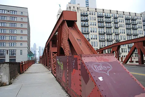 Chicago Avenue Bridge Graffiti Urban Free Printable Thank You Card, Chicago IL