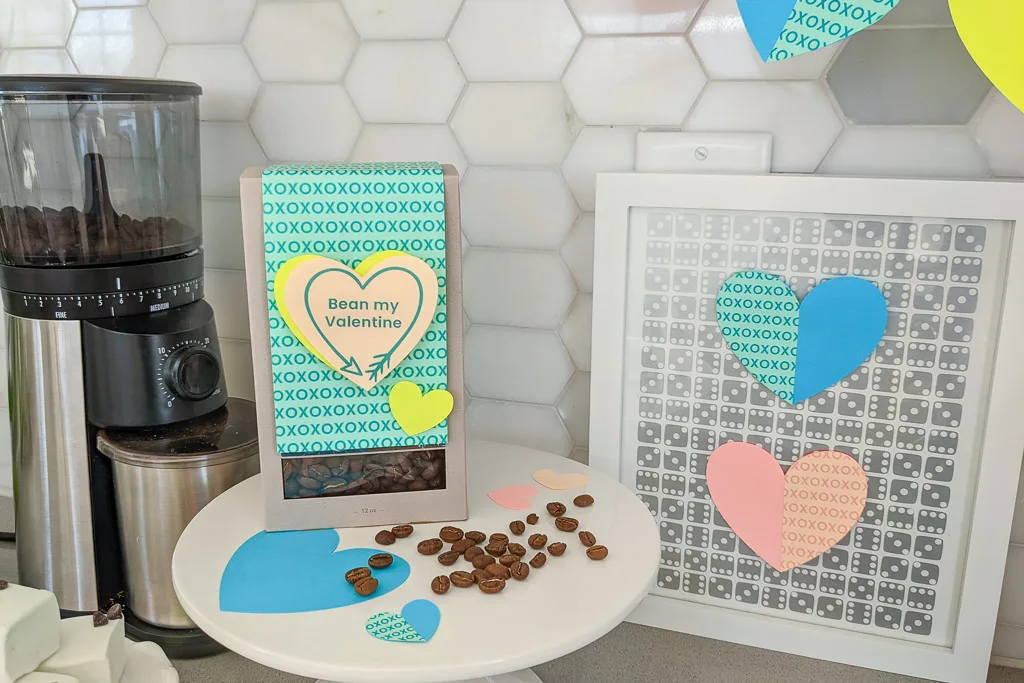 'Bean my Valentine' coffee beans gift for Valentine's Day