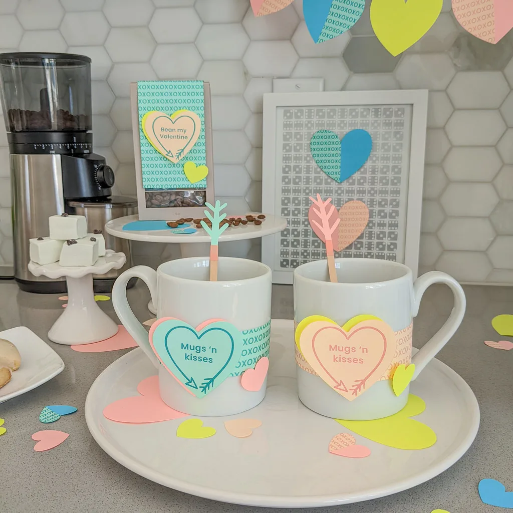 DIY coffee bar ideas for Valentine's Day