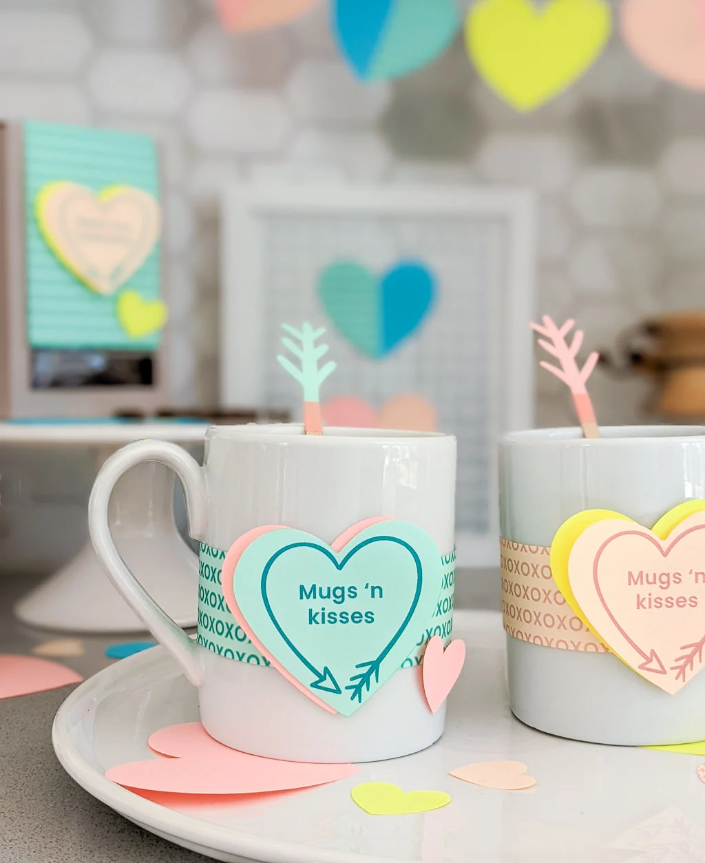 DIY coffee bar ideas for Valentine's Day with printable coffee puns