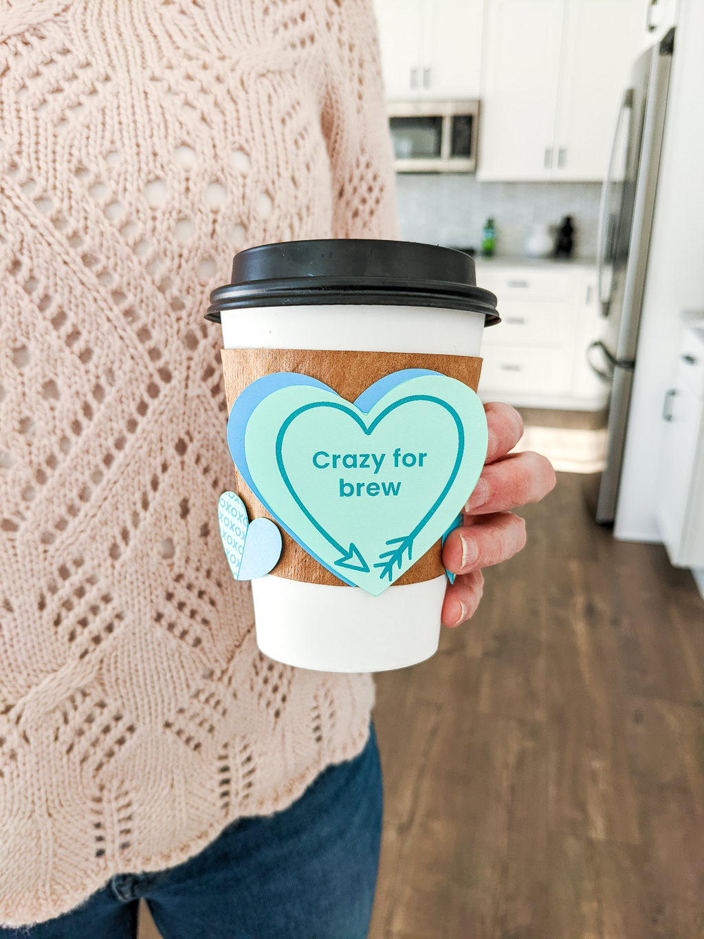 Crazy for brew DIY coffee gift for Valentine's Day