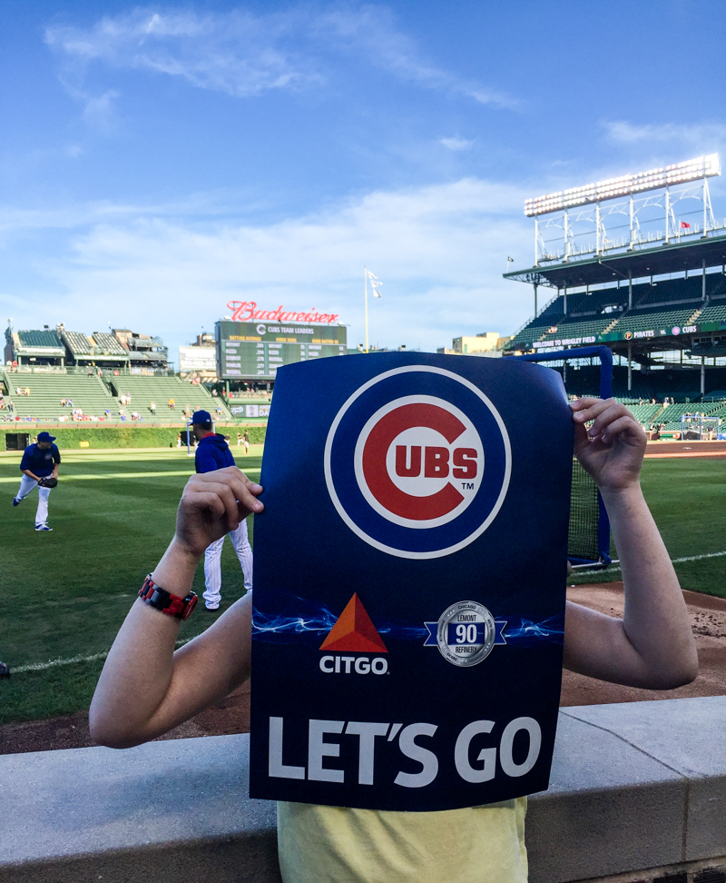 'Cubs Baseball Game at Wrigley Field' color palette inspiration. Try this blue, red and green color palette on your paper crafts, scrapbooks, seasonal wreaths, handmade cards, wedding colors, birthday parties and more #Colorize #ABColorPalette