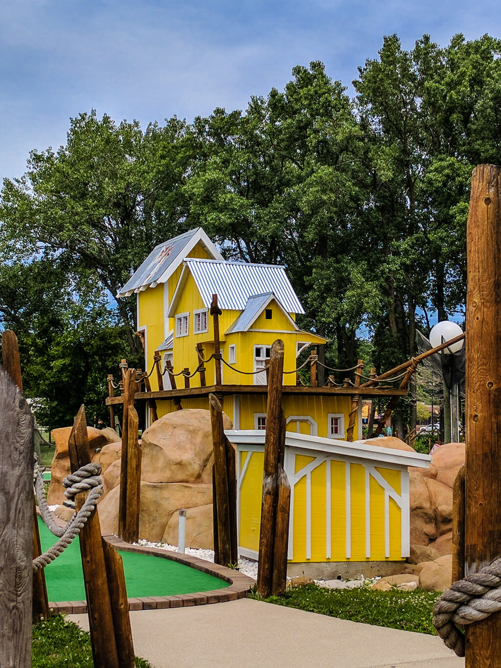 Cute miniature golf course