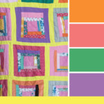 Color palette inspiration from a vintage Nashville quilt. Try this spring color palette on your paper crafts, scrapbooks, seasonal wreaths, handmade cards, weddings, birthday parties and more! #Colorize #ABColorPalette