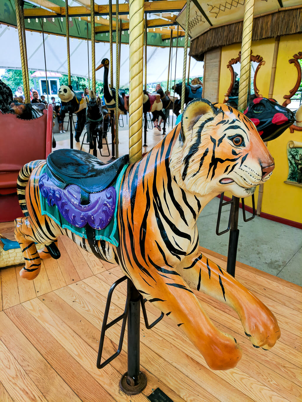 Tiger carousel animal colors