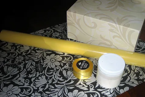 Covered Card Box for Weddings - how to cover a box with decorative paper