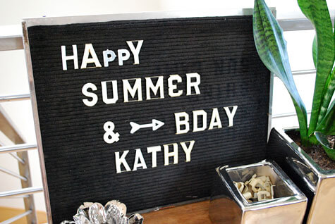 Crafty letterboard birthday wishes