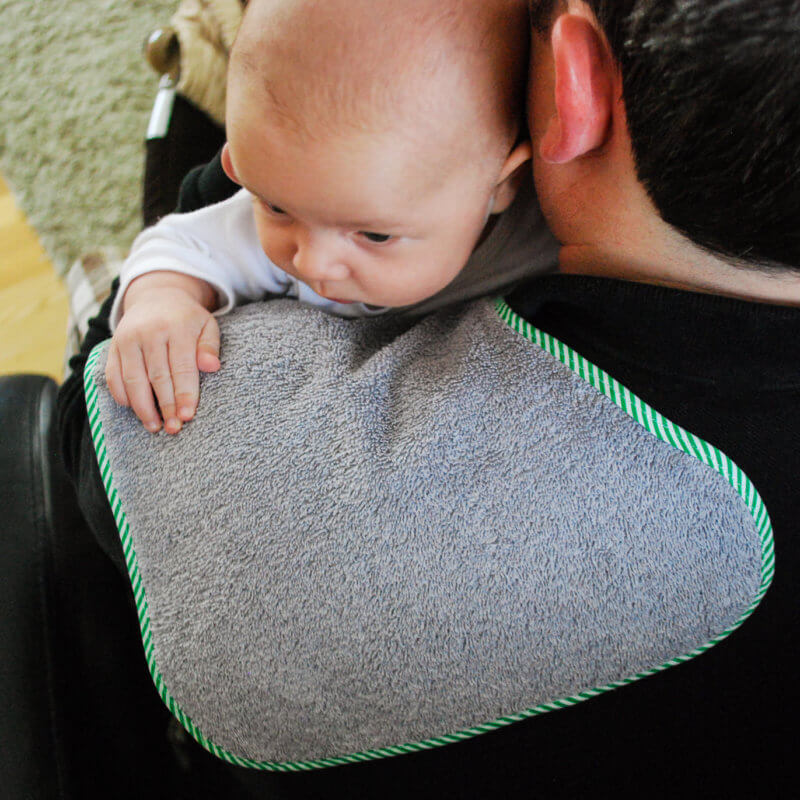 DIY curved burp cloth free pattern for baby